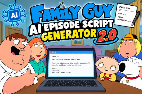 Family Guy AI Script Generator 2.0!