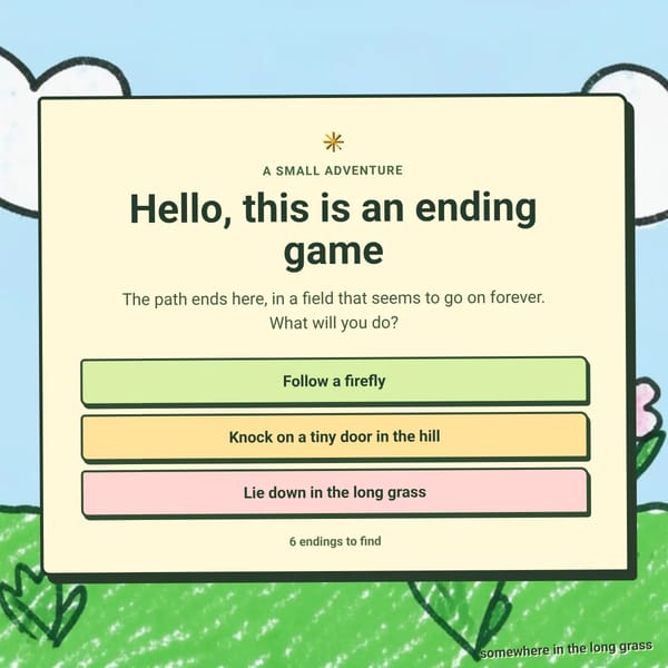 BAD ENDING GAME