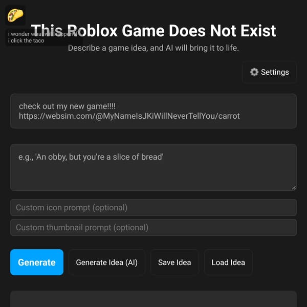 This Roblox Game Does Not Exist +++