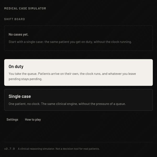 Medical Case Simulator 2.7.0