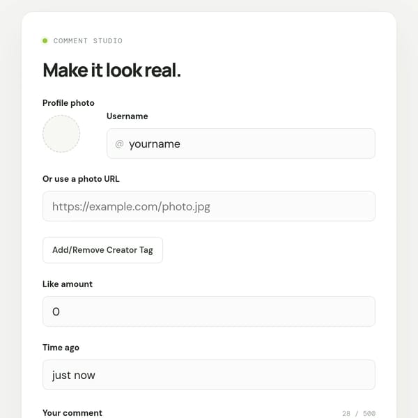 Comment Maker