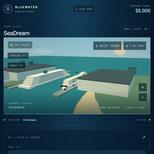 Crusie line simulator-Bluewater