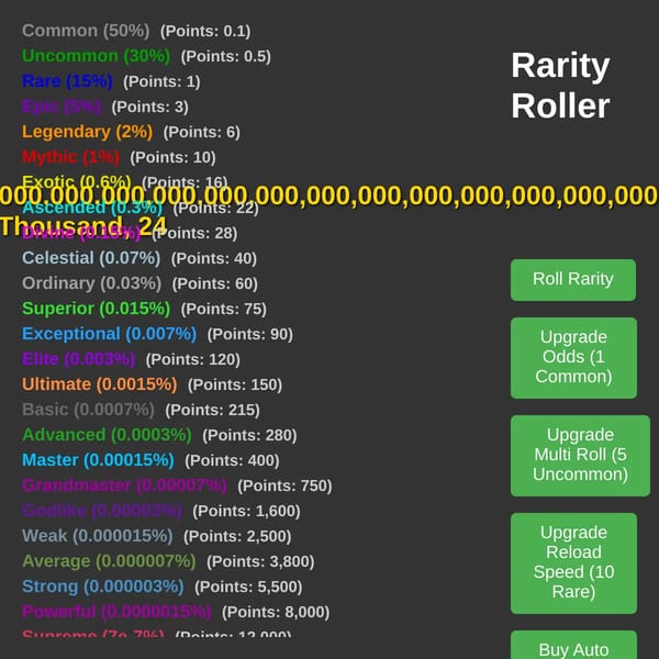 Rarity Roller [UPDATE]