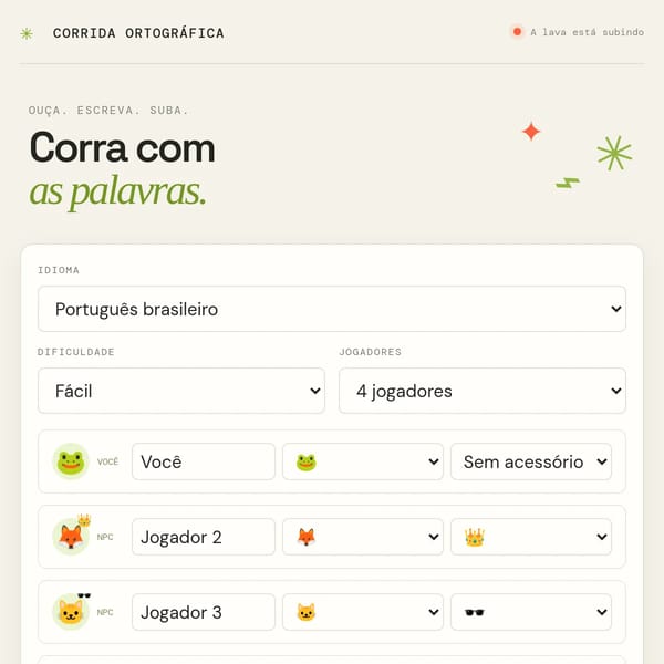 Corrida Ortográfica
