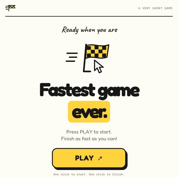 FASTEST GAME EVER!