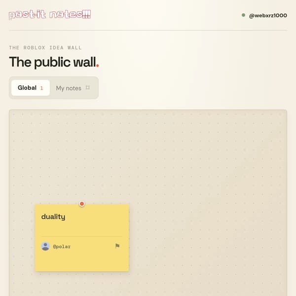 post its [tags: pin remeber name nameboard rblx gamename]
