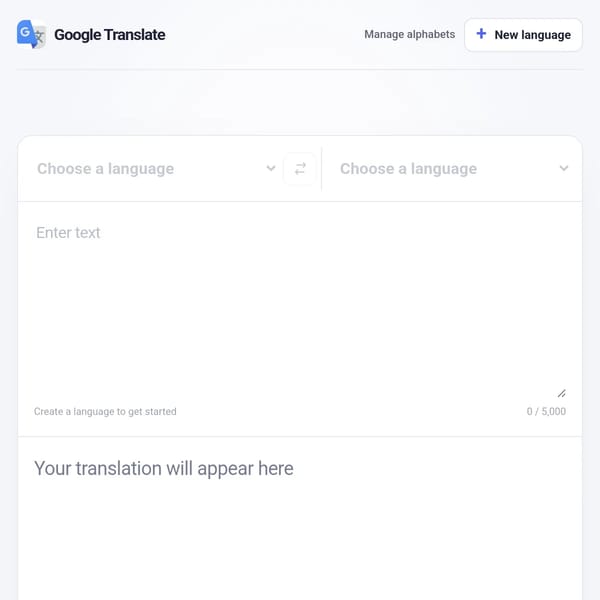 Google Translate Creator