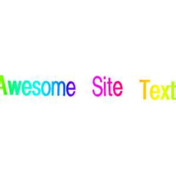 Awesome Site Text but 3d ooo