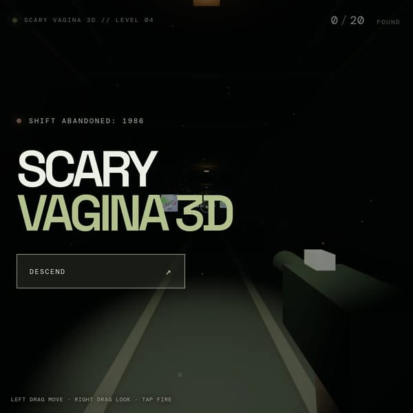 Scary vagina game 3d