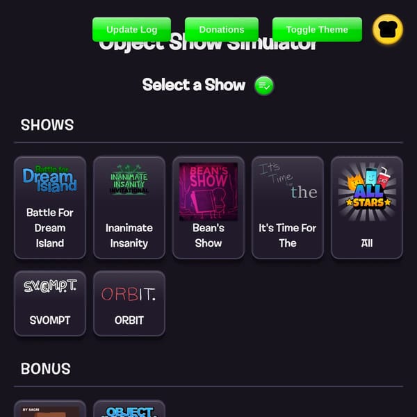 Object Show Simulator