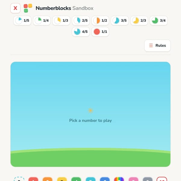 Numberblocks Sandbox