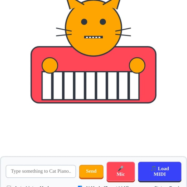 Cat Piano AI