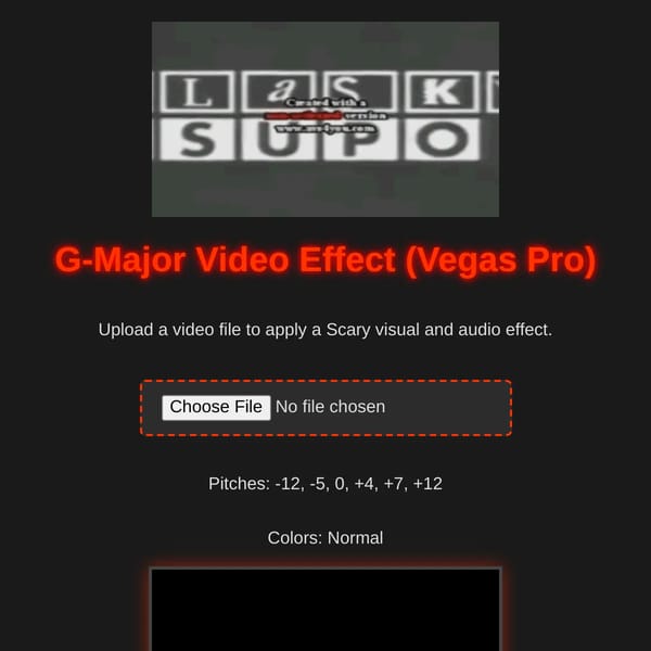 G-Major Video Effect