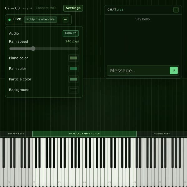 Playing Piano LIVE