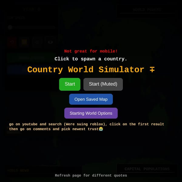 Country World Simulator ∓
