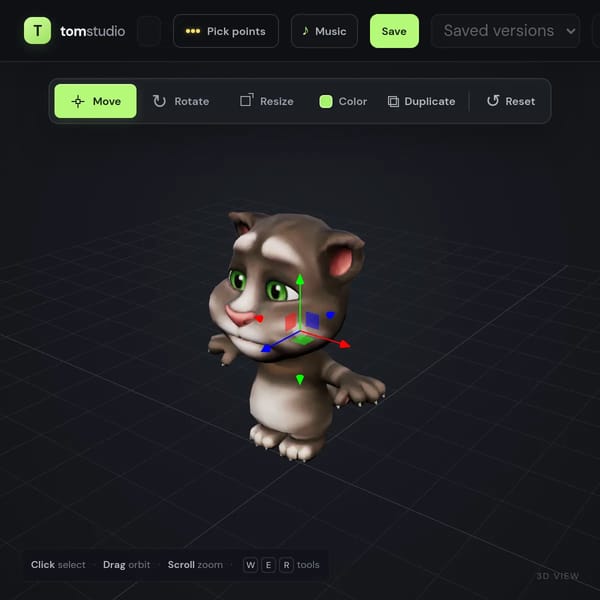 make a 1999 talking tom glitch prototype