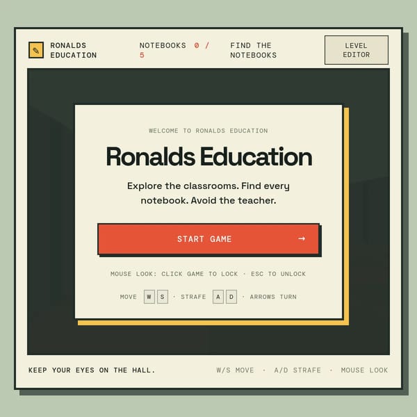 Ronalds Education