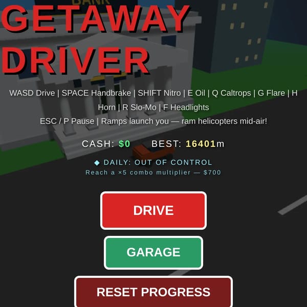 Getaway Driver 3D