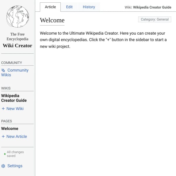 Ultimate Wikipedia Creator