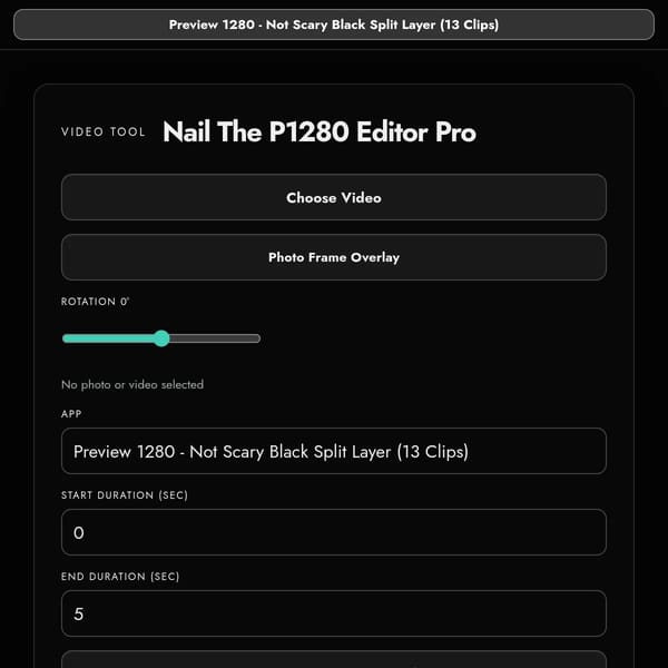 Nail The P1280 Editor Pro