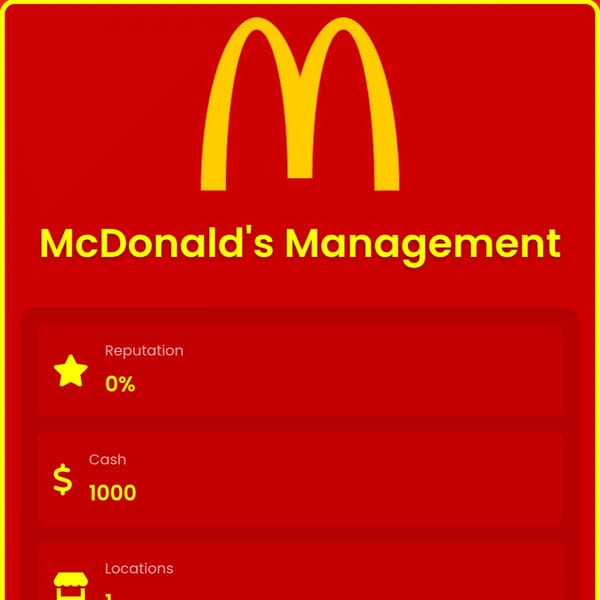 run mcdonalds simulator