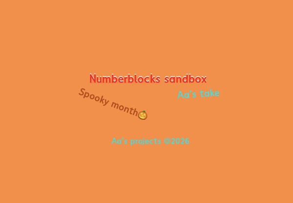 Numberblocks sandbox (Aas take)