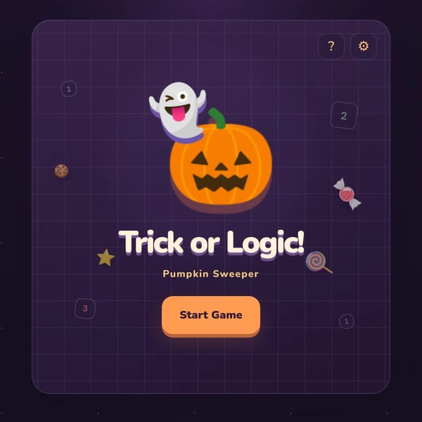 trick or logic! pumpkin sweeper