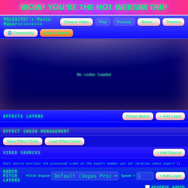 MRL69JTOT's Movie Maker+++++++++