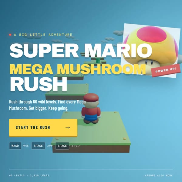Super Mario Mega Mushroom Rush