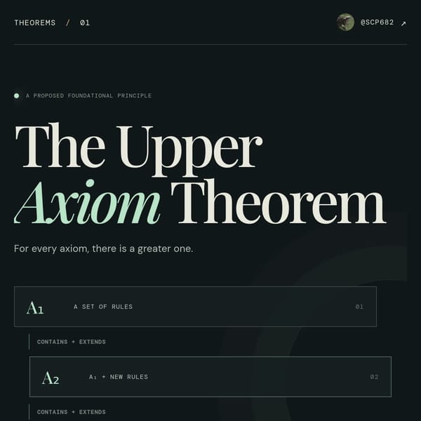 SCP682’s Theorem Of Upper Axioms