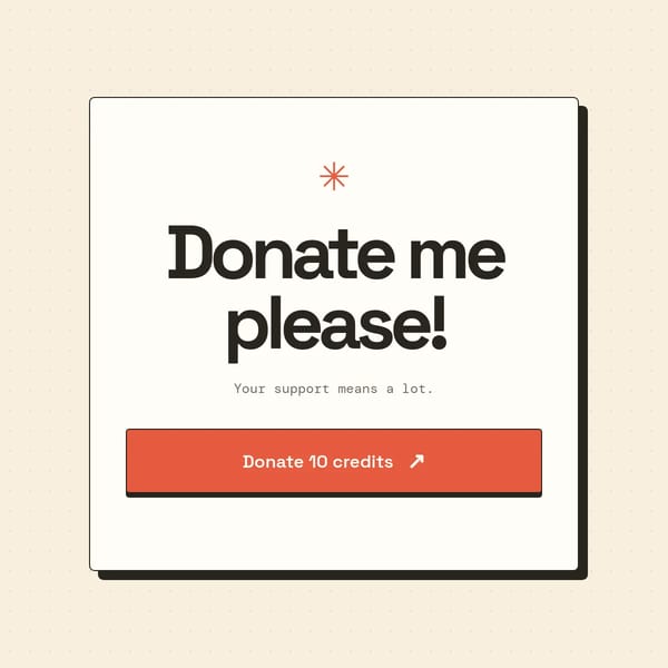 Donate me, or else...