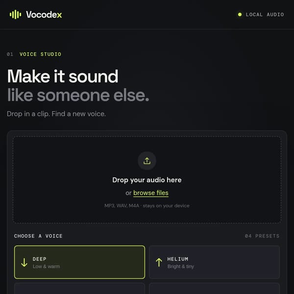 Vocodex