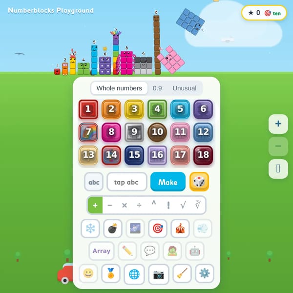 Nonadecimalblocks Playground