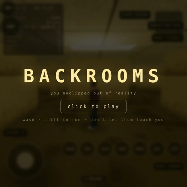 THE BACKROOMS — Level 0