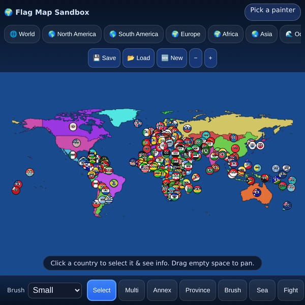Flag Map Sandbox