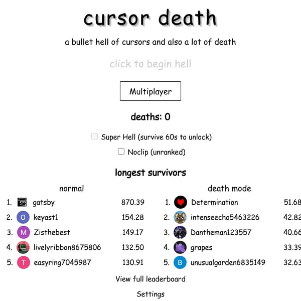 actual bullet hell