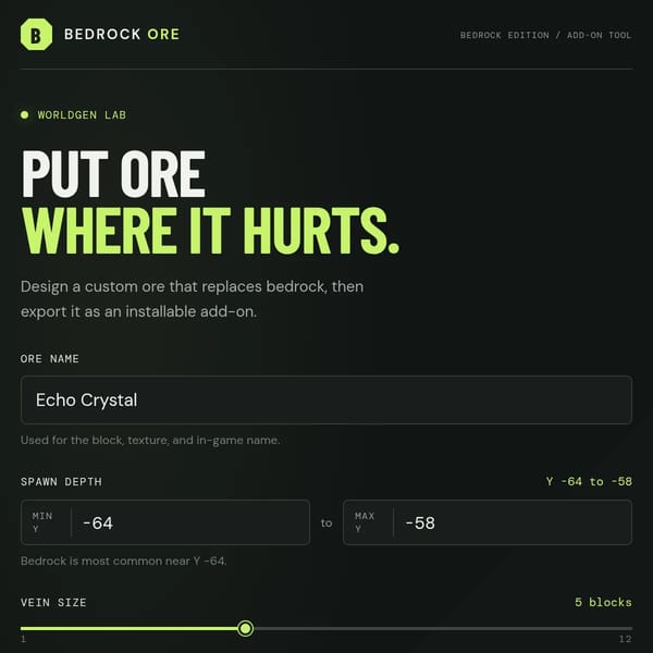 Bedrock Ore