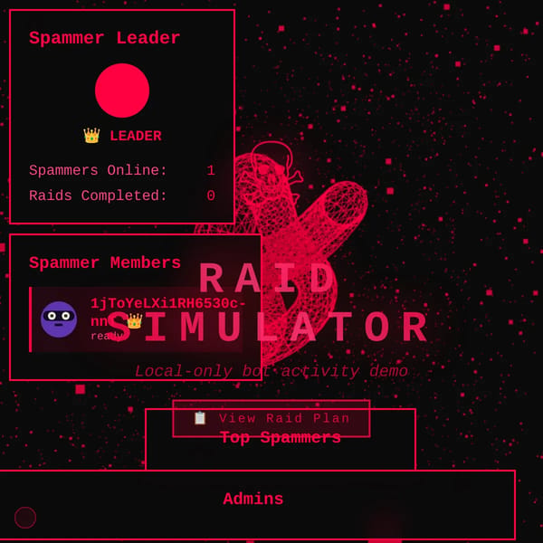 TNT'D raid lobby. "join us..."