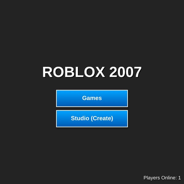 Roblox 2007