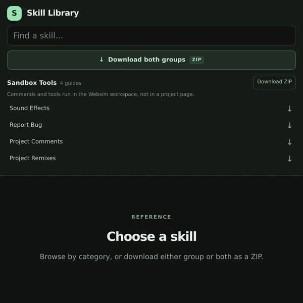 WebsimAgent Codex Skills