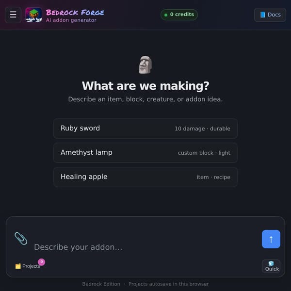 Bedrock Forge