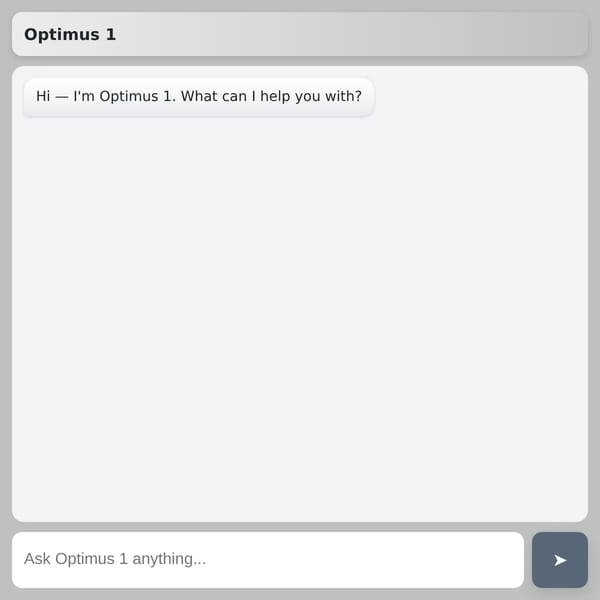 Optimus 1 Intelligent AI Bot