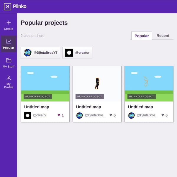 Plinko: Create - Share - Inspire