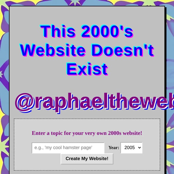 This 2000's Website Doesn't Exist
