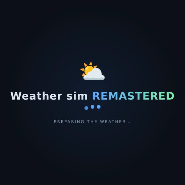 Weather sim remastered beta version