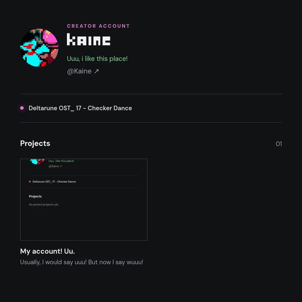 My account! Uu.