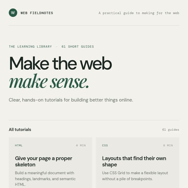 Web Fieldnotes