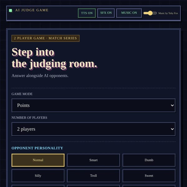AI Judge Game