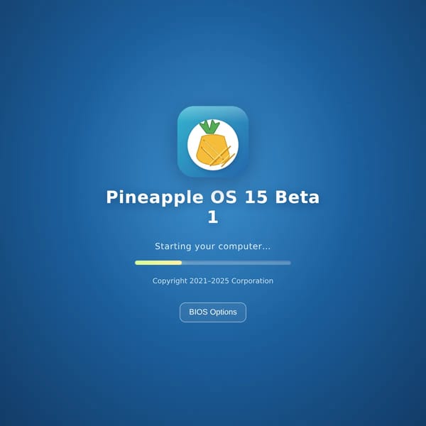 Pineapple OS 15 Beta 1