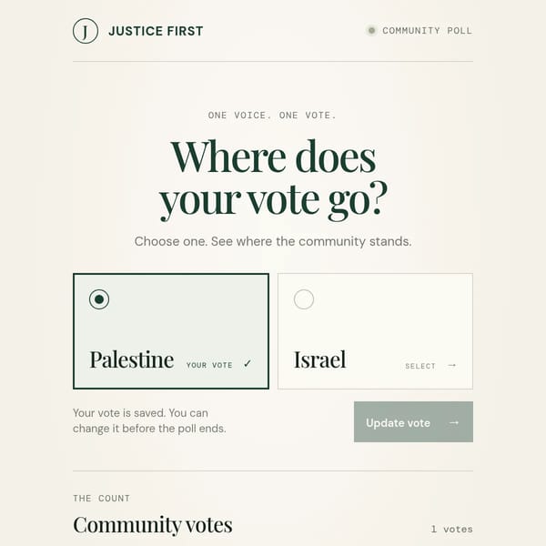 Justice First